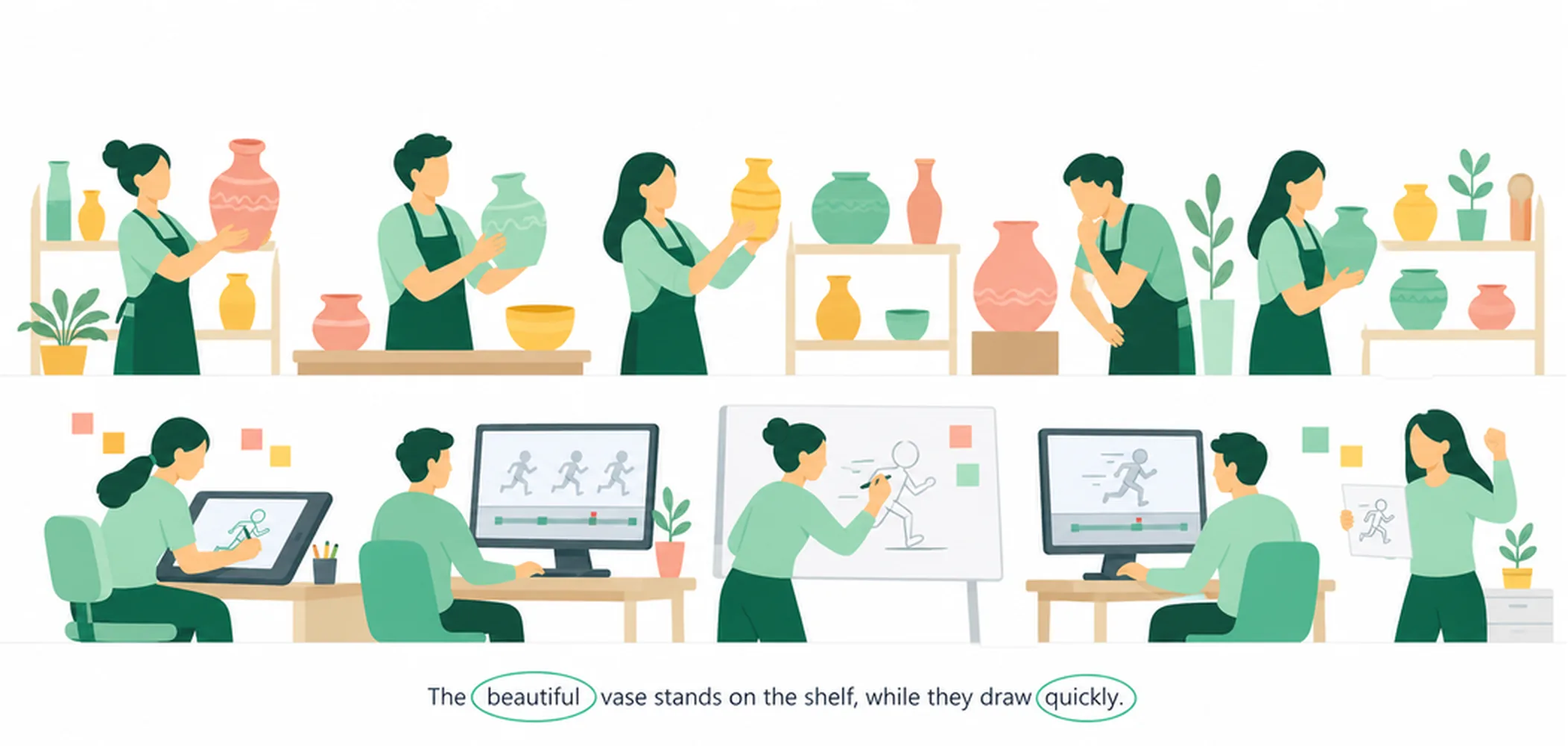 Adjective vs adverb — 40 examples