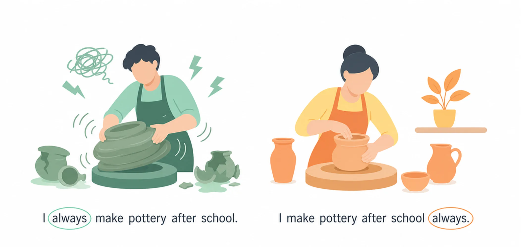 Adverbs of frequency — common mistakes