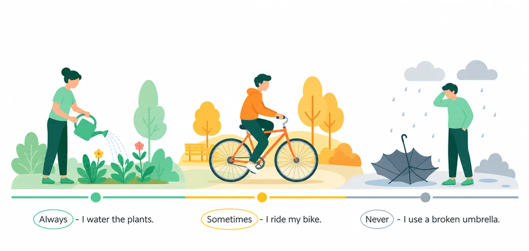 What are adverbs of frequency?