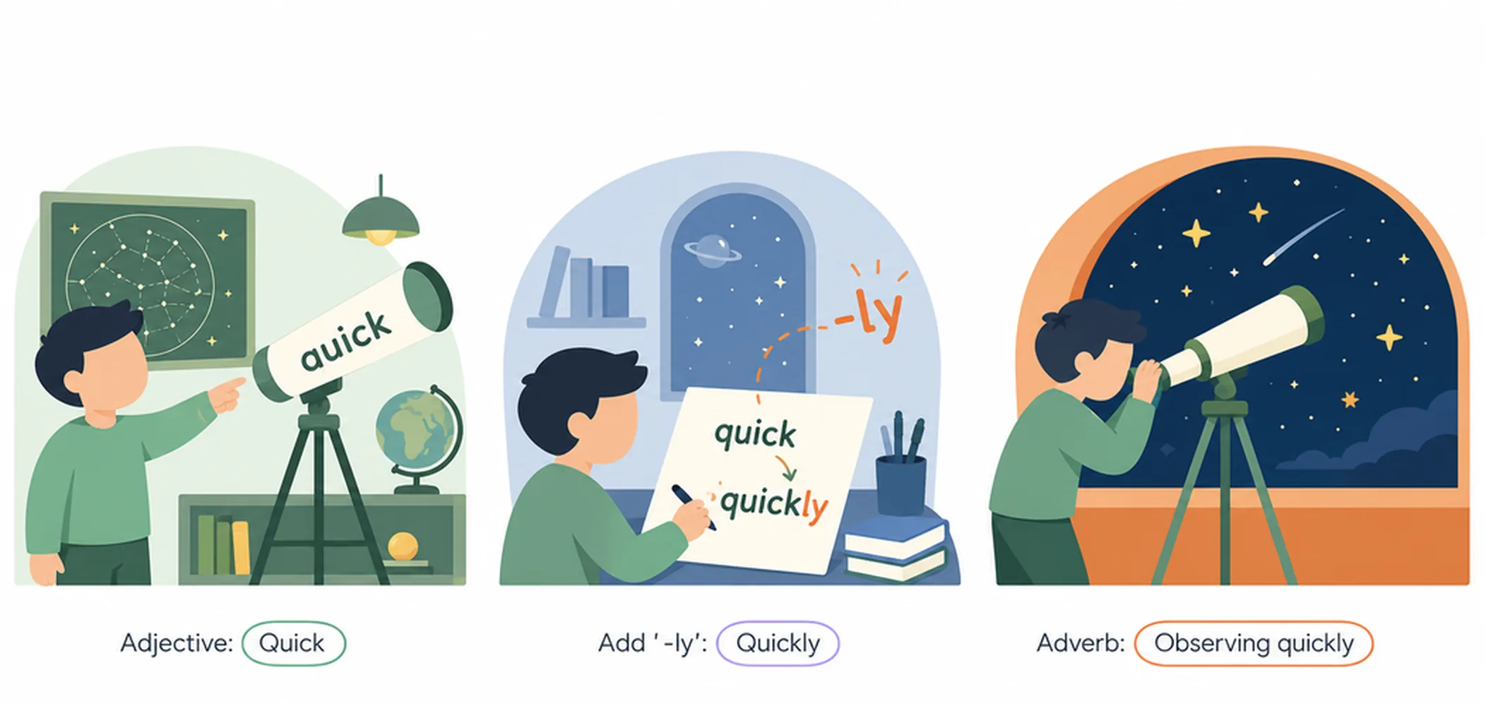 How to form adverbs from adjectives (-ly)