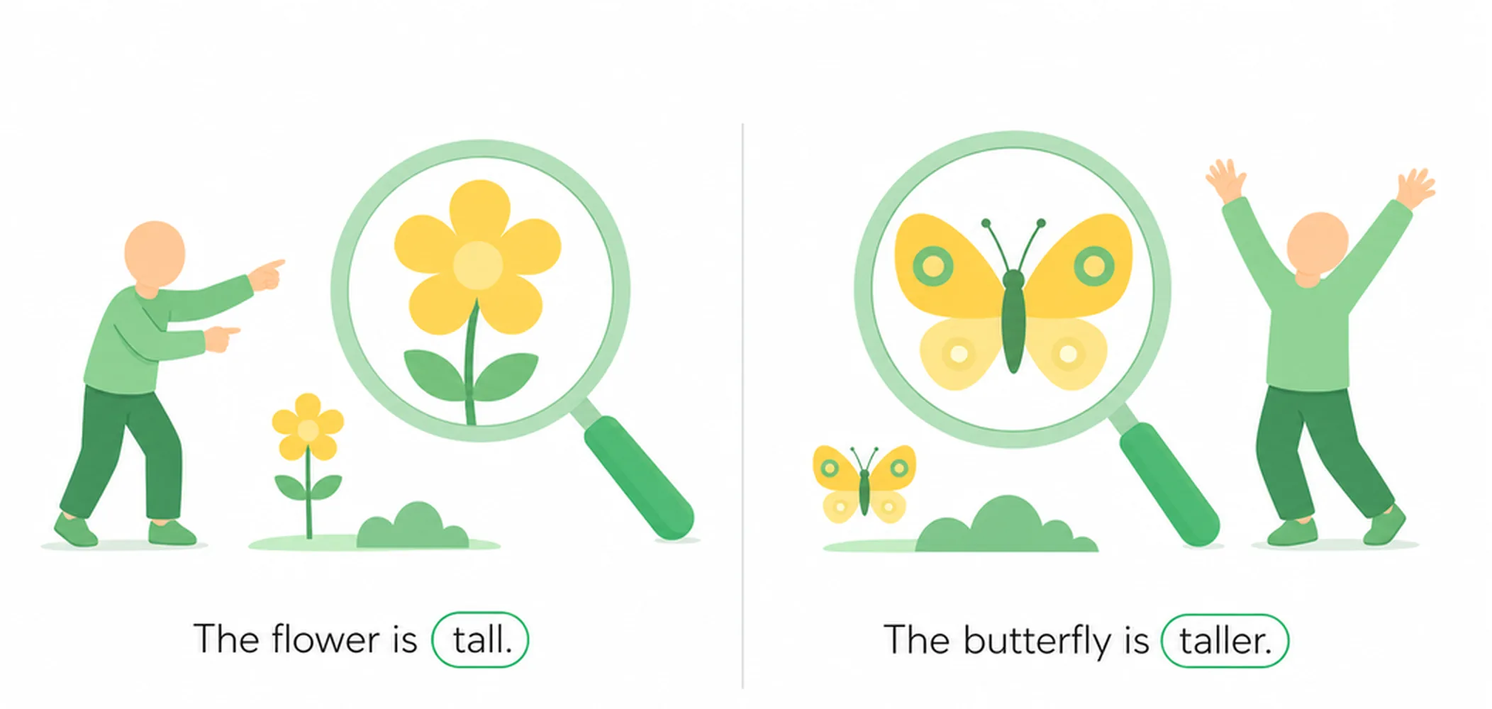 What are comparatives? (scale)