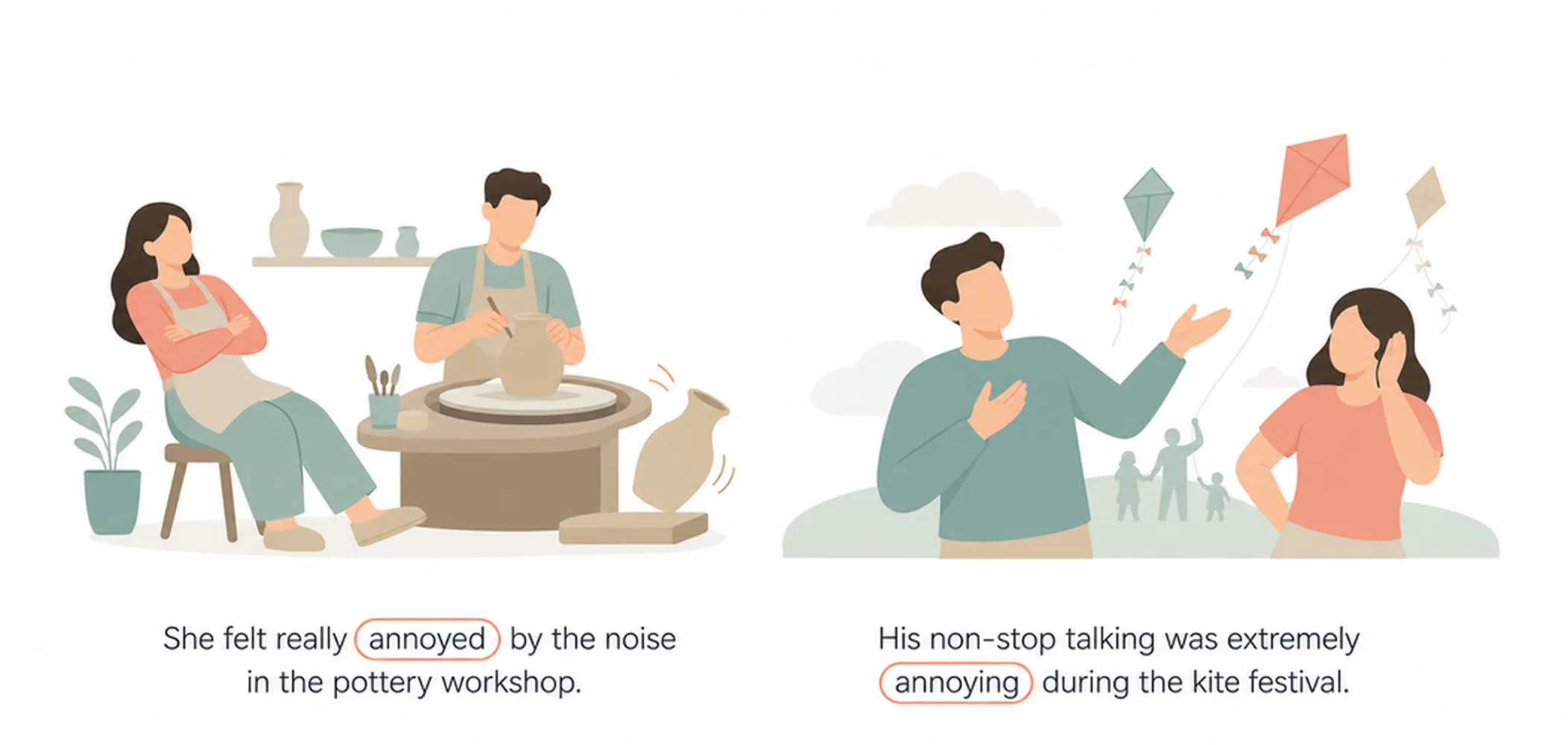 Annoyed vs annoying — difference and examples