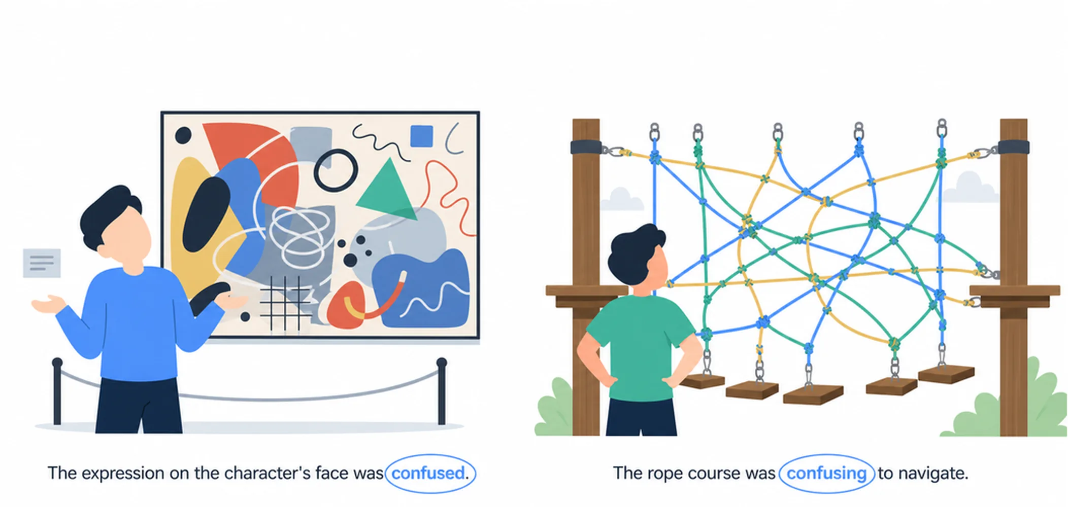 Confused vs confusing — difference and examples
