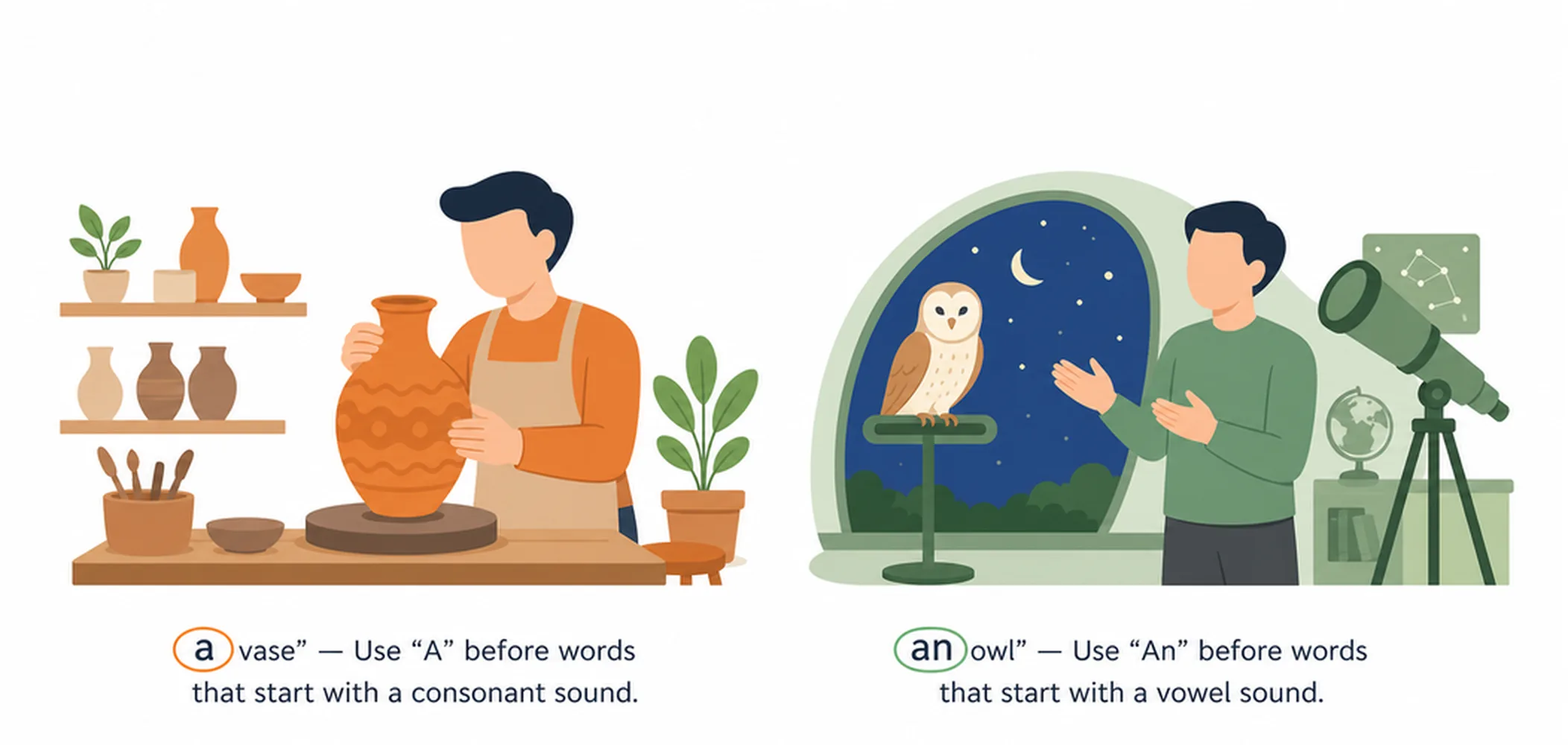 When to use A vs An — guide