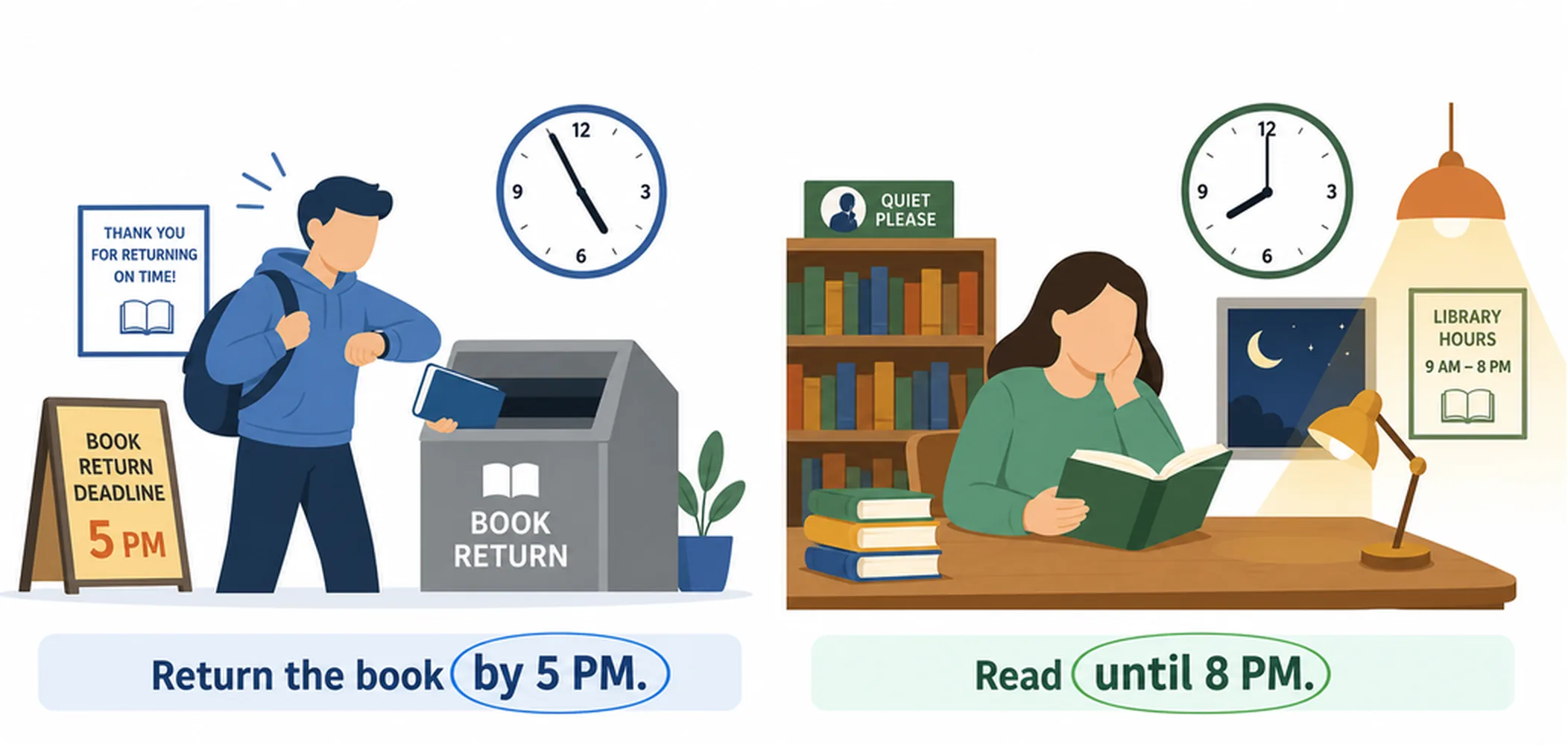 By vs until — difference
