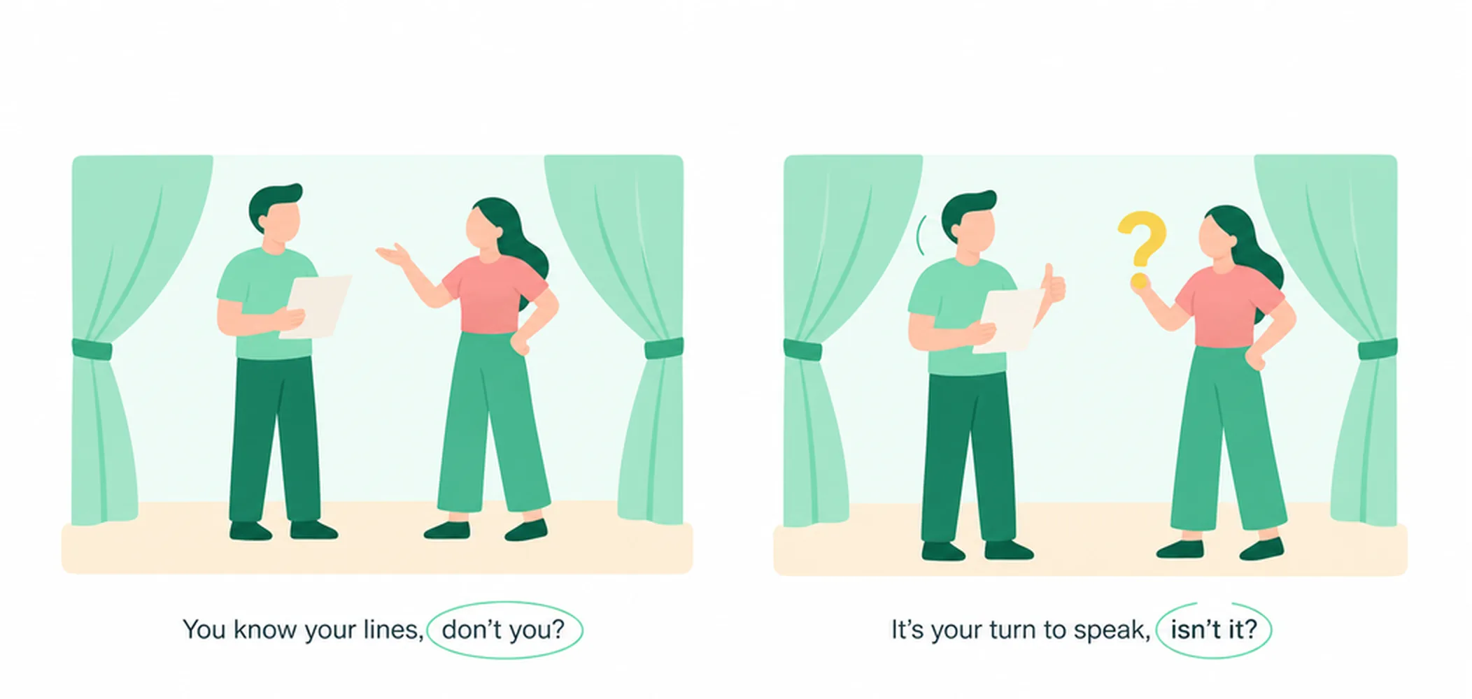 What are question tags?
