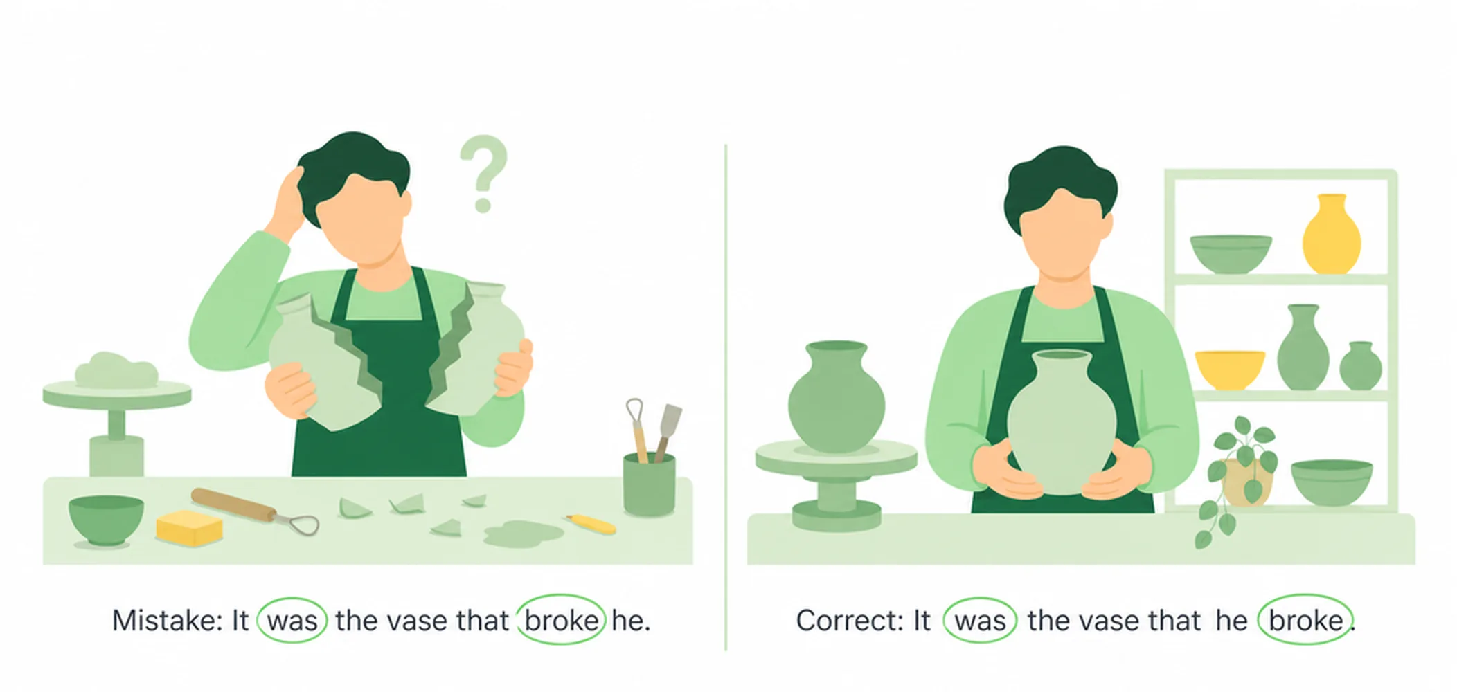 Cleft sentences — common mistakes