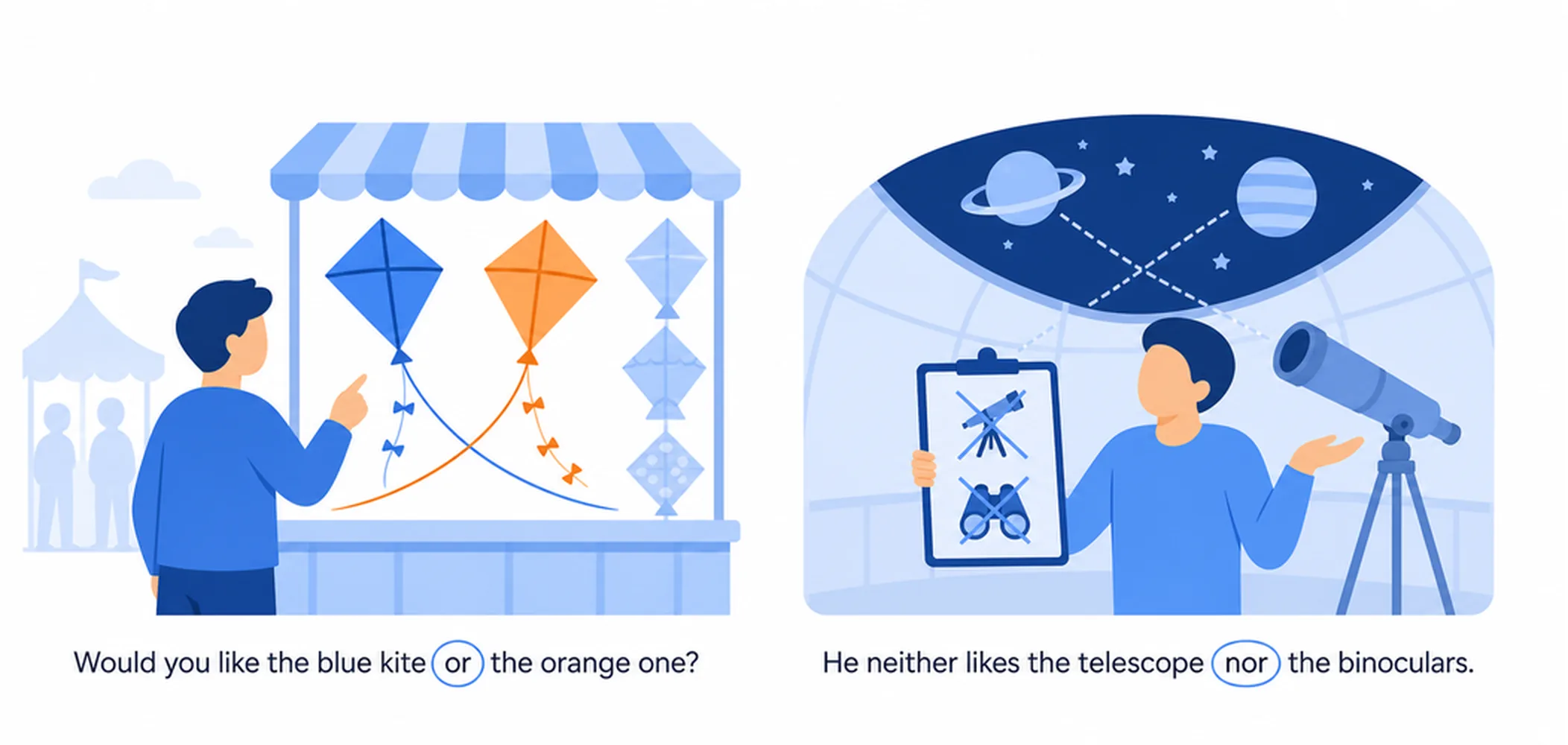 Or vs nor — difference and usage