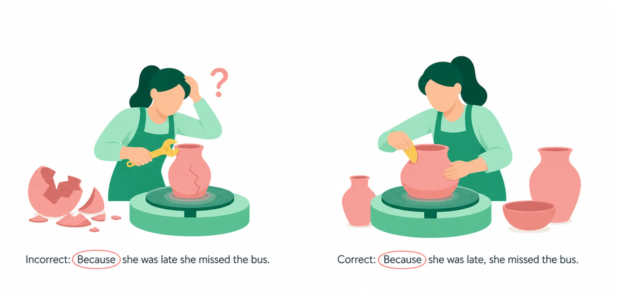 Subordinating conjunctions — common mistakes