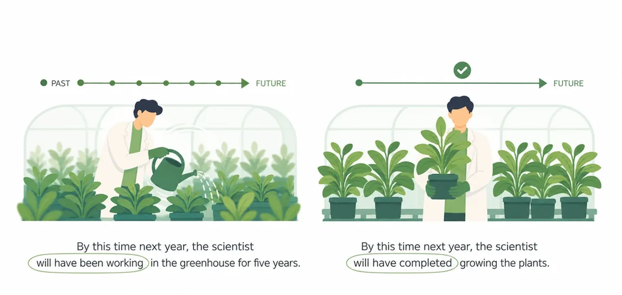 Future perfect continuous vs future perfect