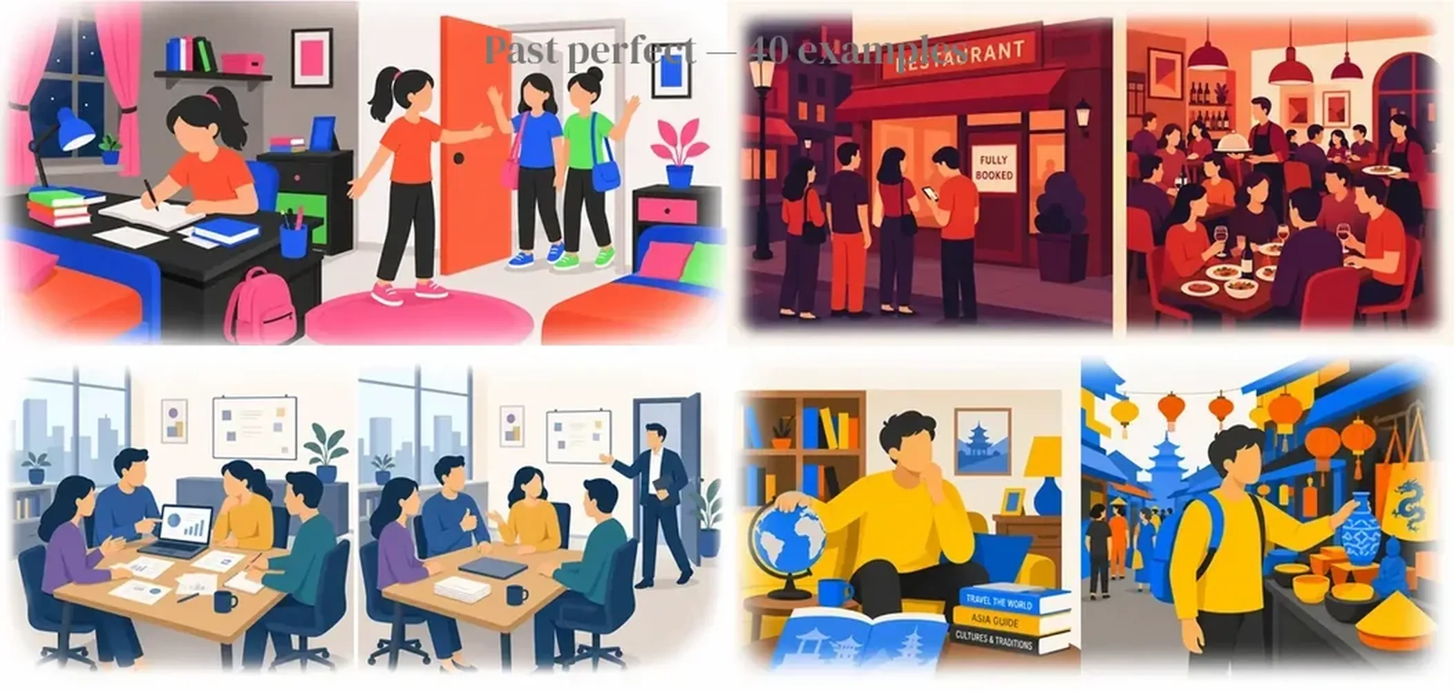 Past perfect — 40 examples