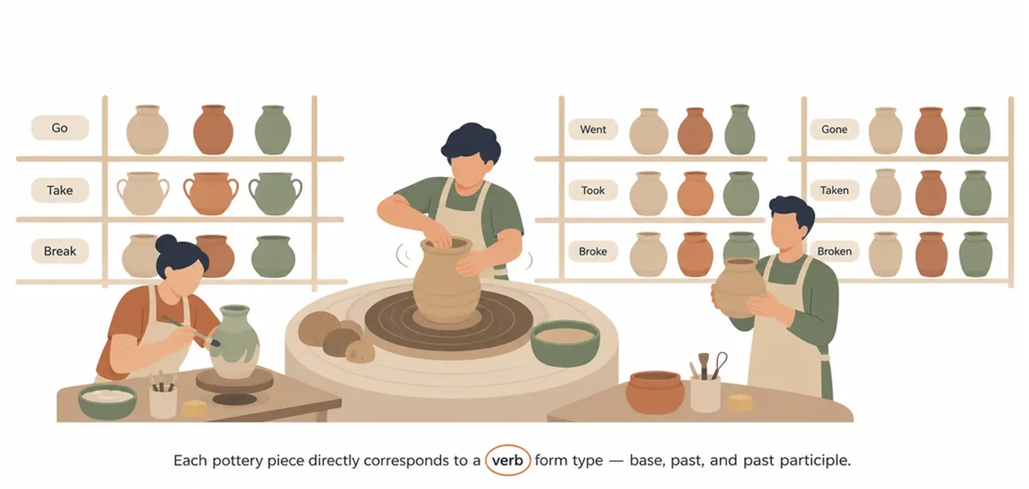 Top 100 irregular verbs — list