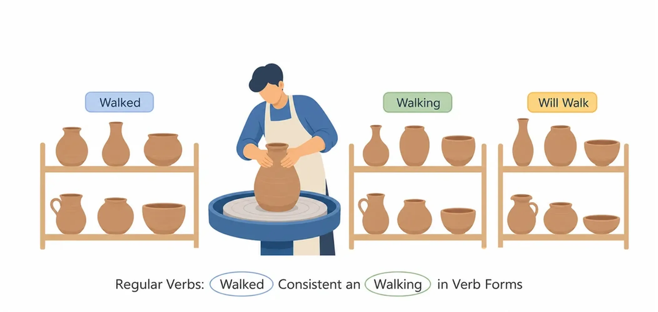 What are regular verbs?