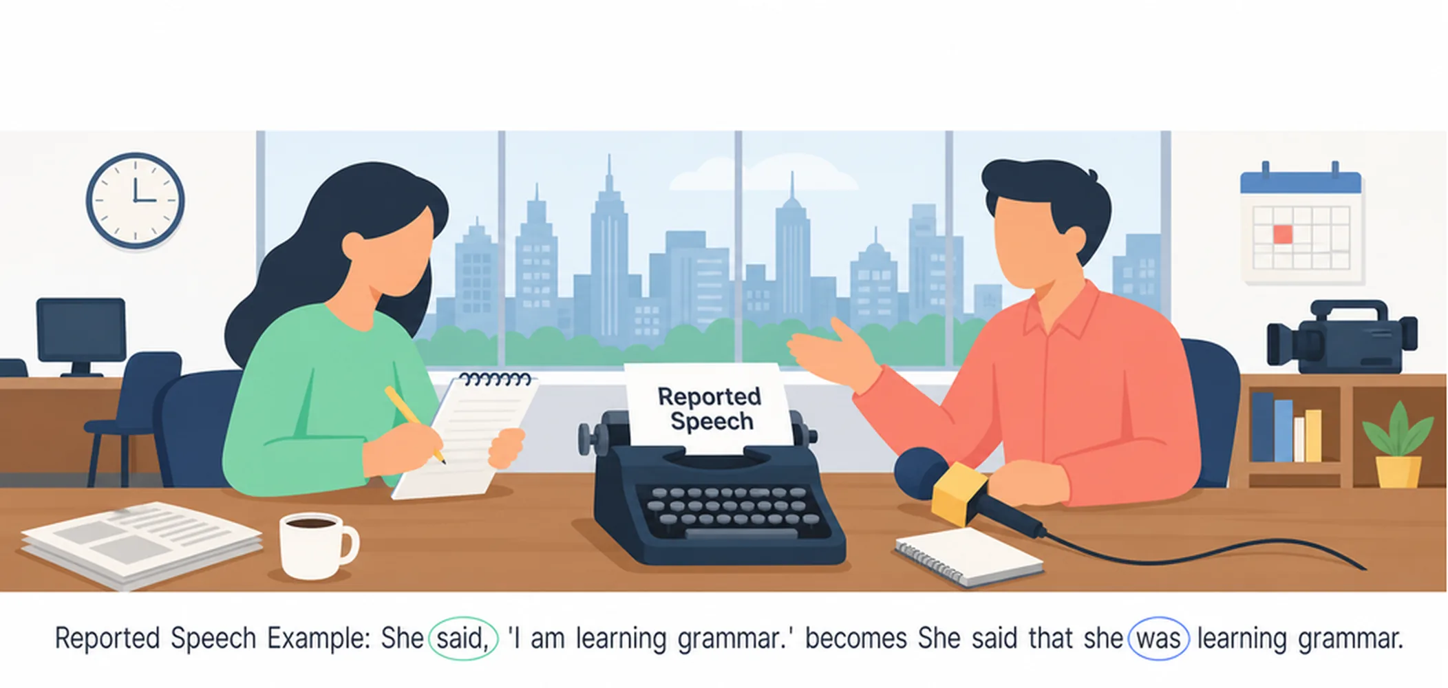 What is reported speech?
