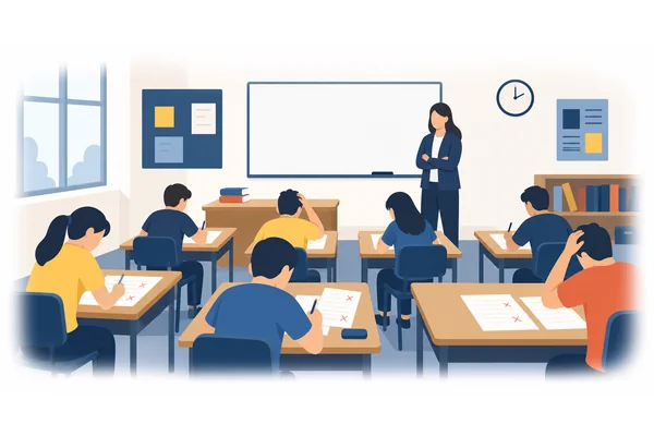 They made lots of mistakes on the test.
