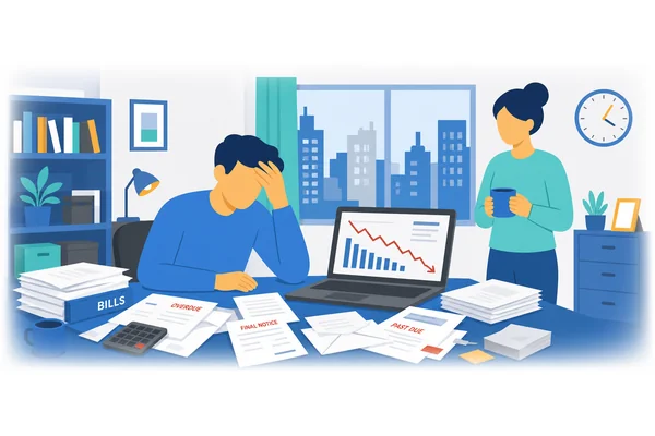 The study revealed a correlation between financial insecurity and deteriorating mental health.
