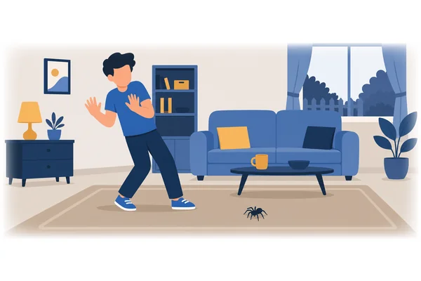 I am afraid of spiders.