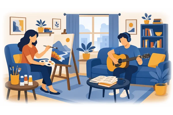 They are interested in art and music.