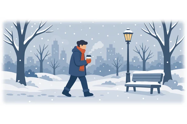 The weather is often cold in winter.