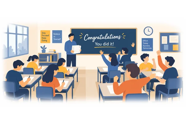All the students passed the exam.