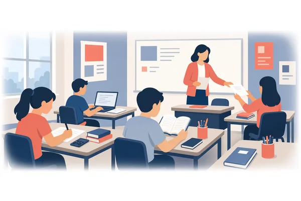 Each student received a different assignment.