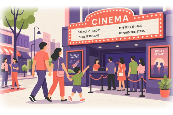 We often go to the cinema on weekends.