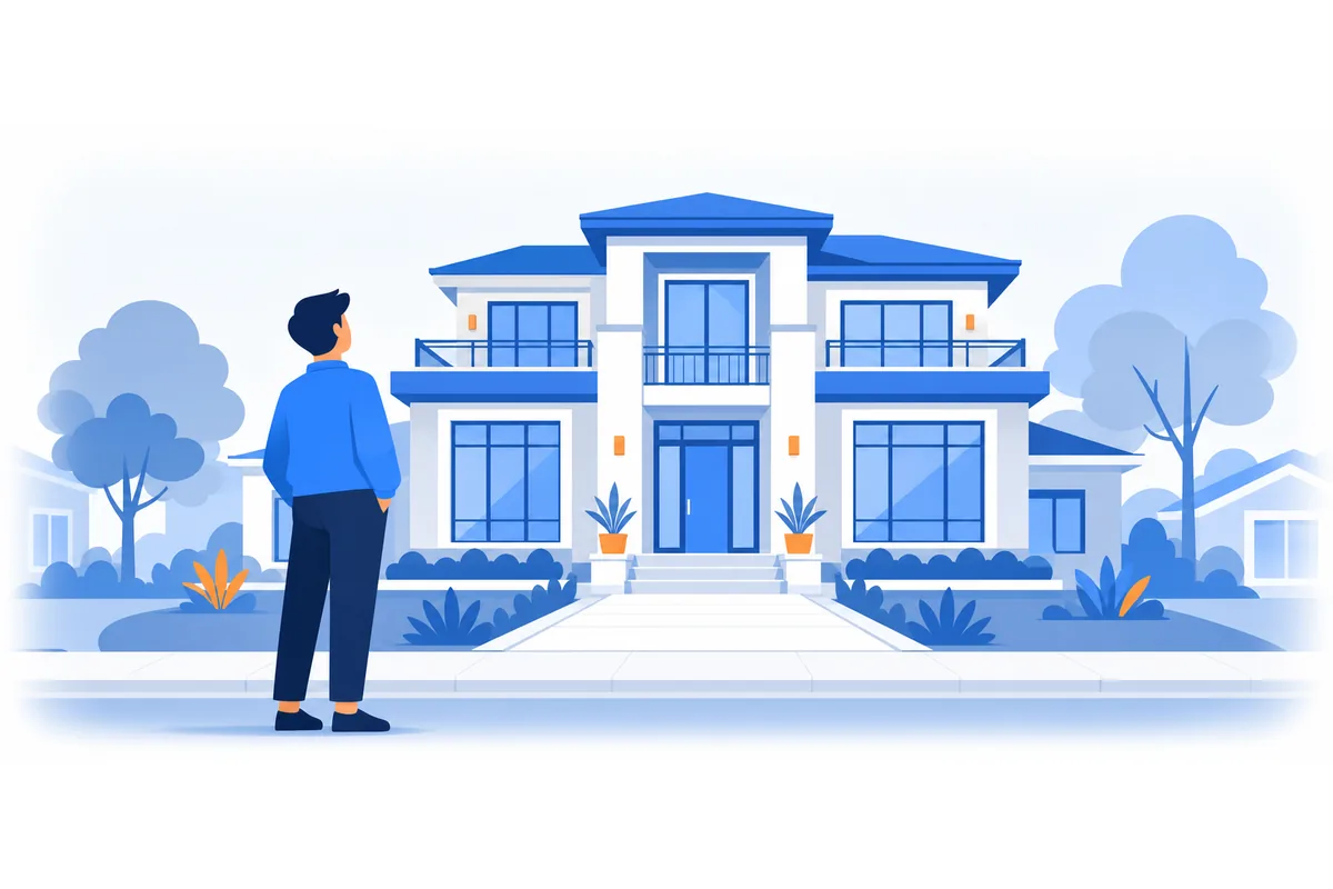 My parents' house is very big.