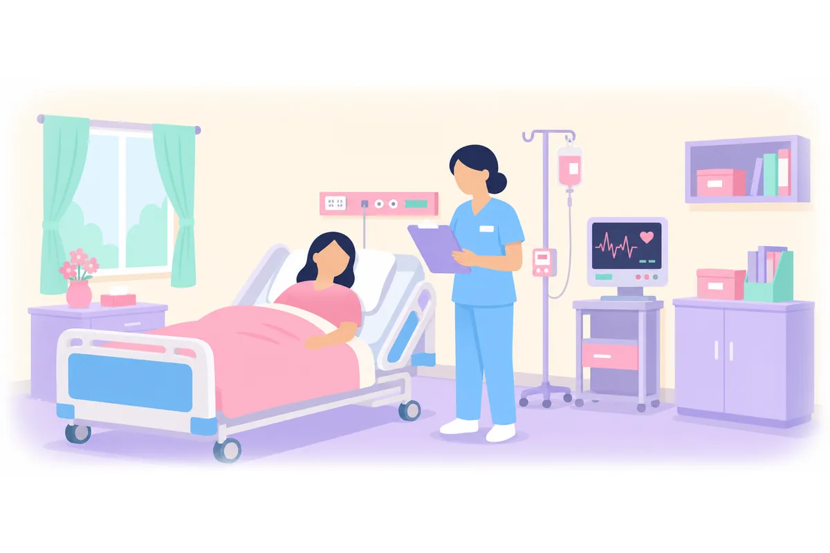 Sarah's sister works at the hospital.