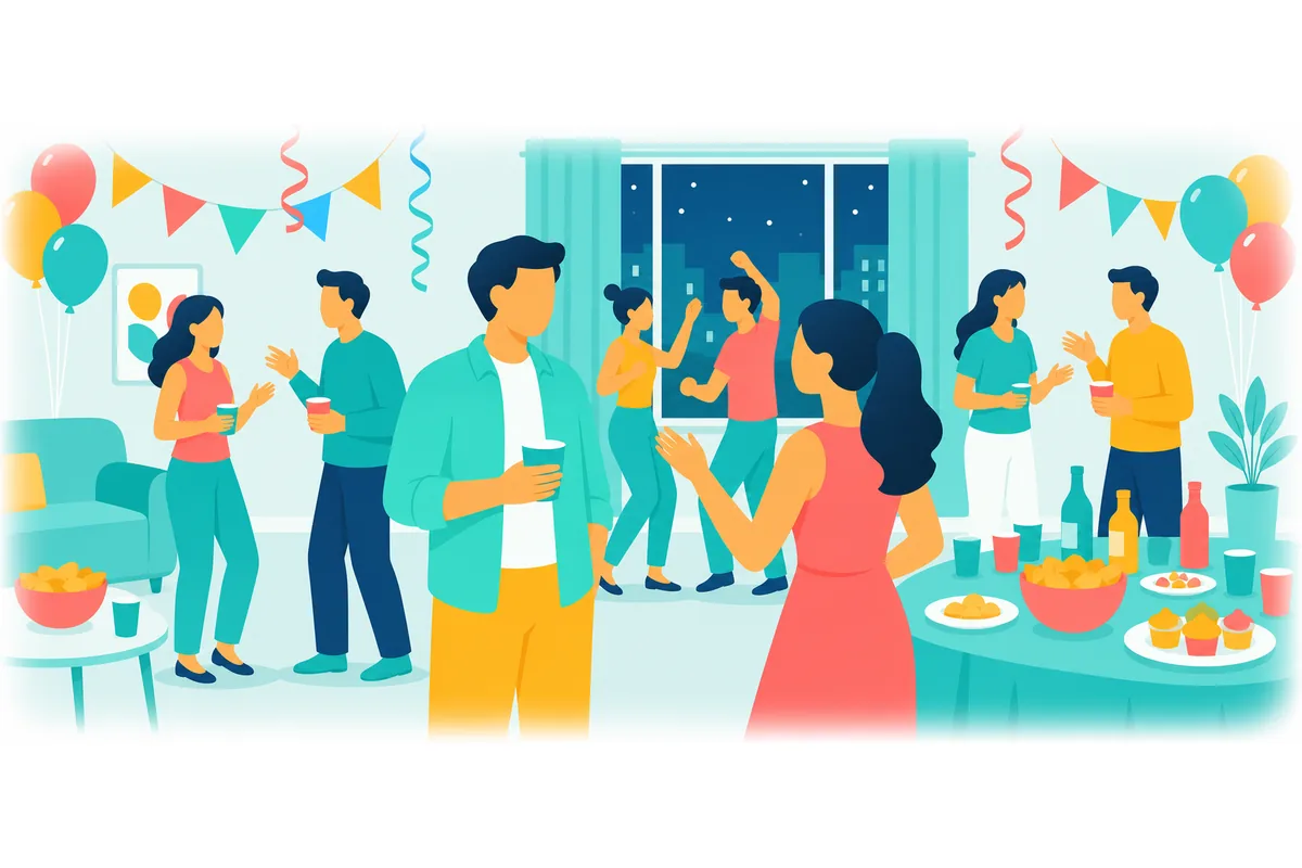 Let's have a good time at the party!