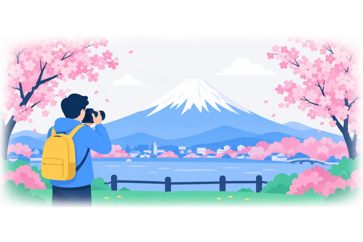 The Mount Fuji is very famous in Japan.