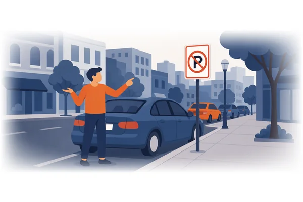 You cannot park here.
