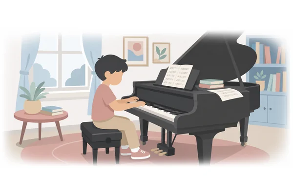 When I was a child, I could play the piano.