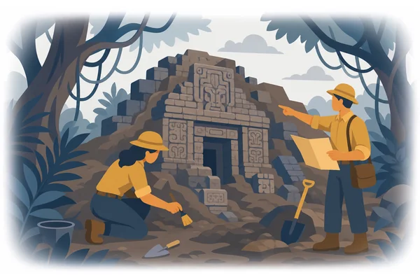 It was the ancient temple that was discovered by archaeologists in 1985.