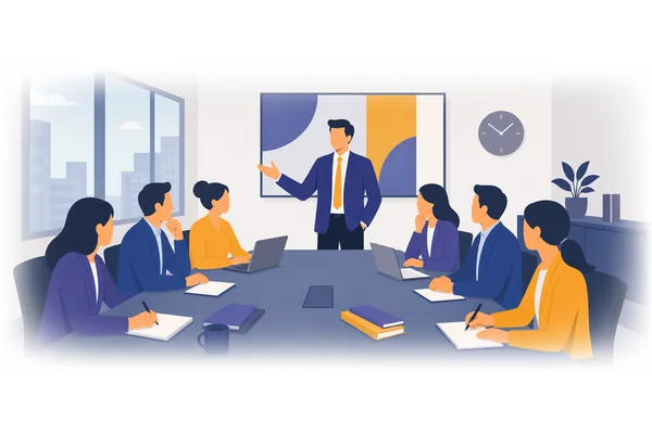 It was during the meeting that the decision was announced by the director.