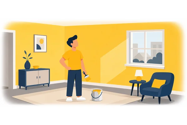 The paint made the room brighter.