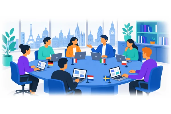 Several qualified candidates from different European countries applied for the position.