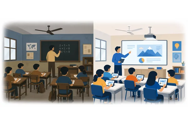 The rapid growth of digital technology in developing countries has transformed education.