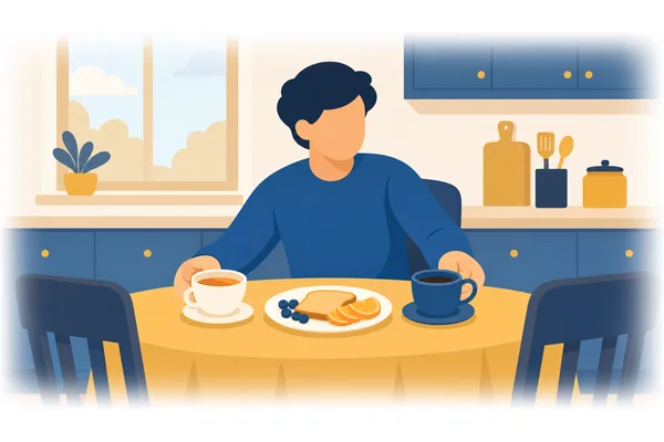 You can have tea or coffee with breakfast.
