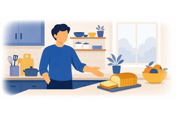 Can I have a slice of bread, please?