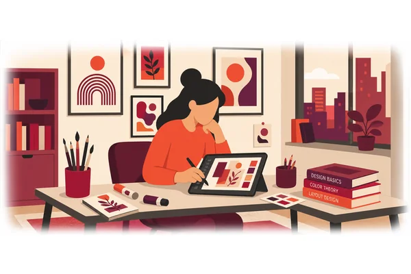 She is interested in art and design.