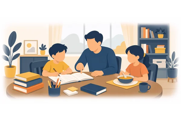 Children usually depend on their parents for food and education.
