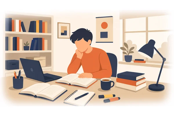 I focus on my studies during exam time.
