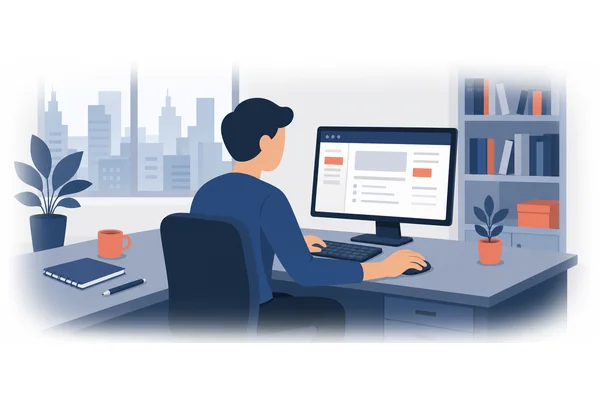 This job involves working with computers.