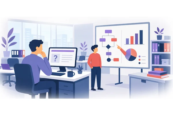 The new policy is more efficient; yet some employees find it difficult to adapt.