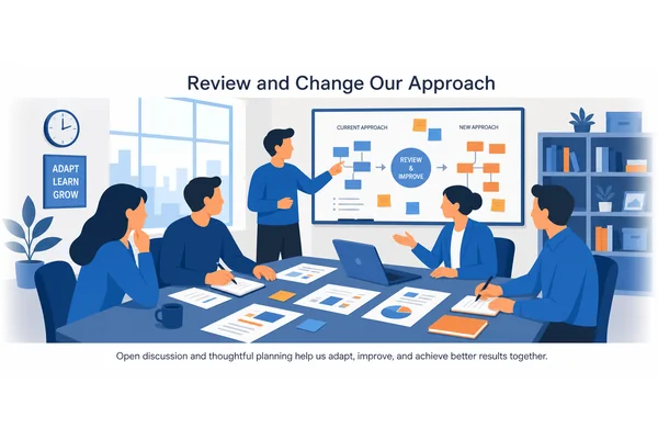 After that, we decided to review our approach and make necessary changes.