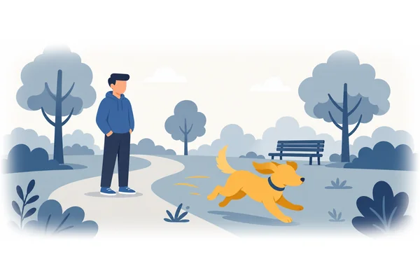 The dog of ours loves to play in the park.