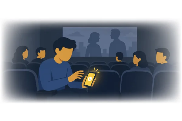 My phone rang during the film.