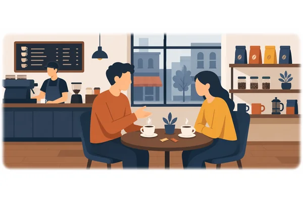 A: Do you like coffee? B: Yes, I do.