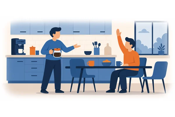 A: Who wants coffee? B: I do!