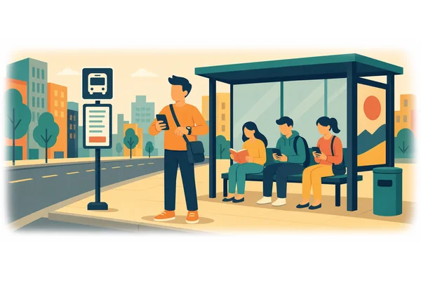 Can you tell me what time the bus arrives?